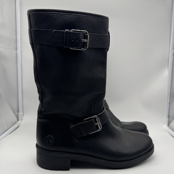 Tory Burch Christie Black Boots Size 9M - Picture 1 of 6